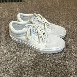 Off white lace up vans